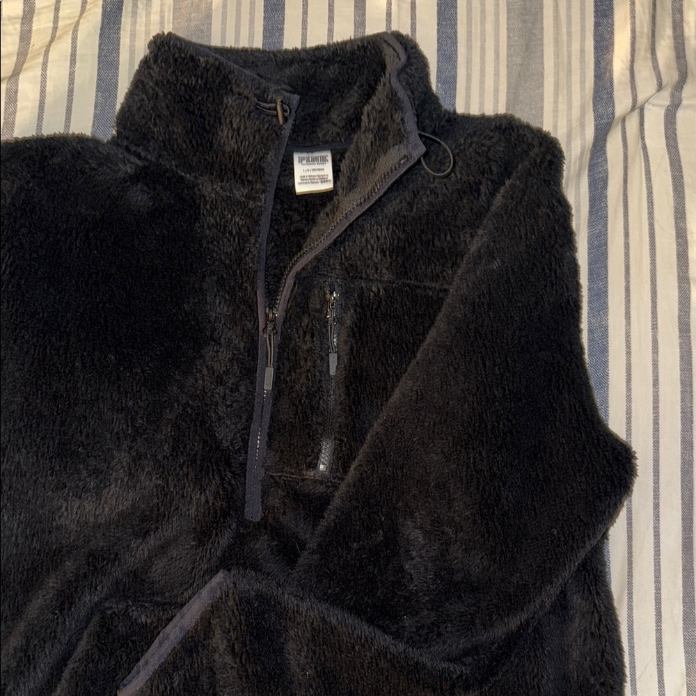 PINK Victoria's Secret Black Zip-Up Sweater